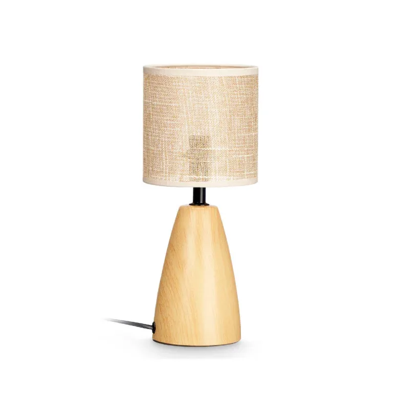 Lampa de birou Giftdecor, ovală, efect lemn, înaltă