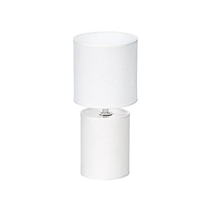 Lampă de birou Giftdecor, textil, albă
