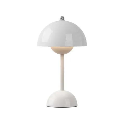 Lampă de birou Giftdecor, formă de ciupercă, 1.5 W, albă