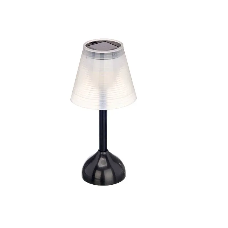 Lampă de masă Ibergarden, solară, plastic, negru