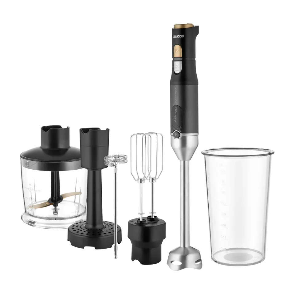 Blender Sencor SHB 6442BK, cu 4 accesorii, 1200 W
