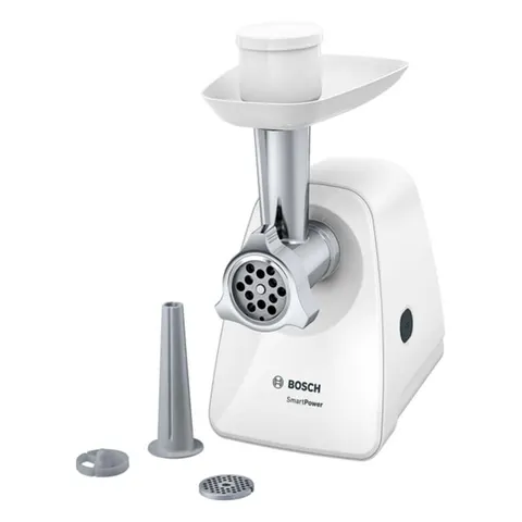 Mașină de tocat carne Bosch Smartpower MFW2510W, 1500 W, albă