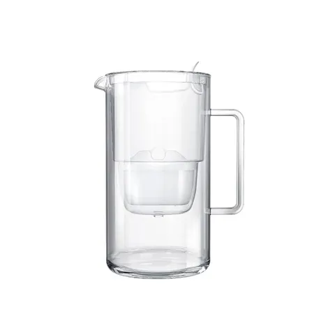 Carafă filtrantă Aquaphor Glass, sticlă, 2,5 L, albă