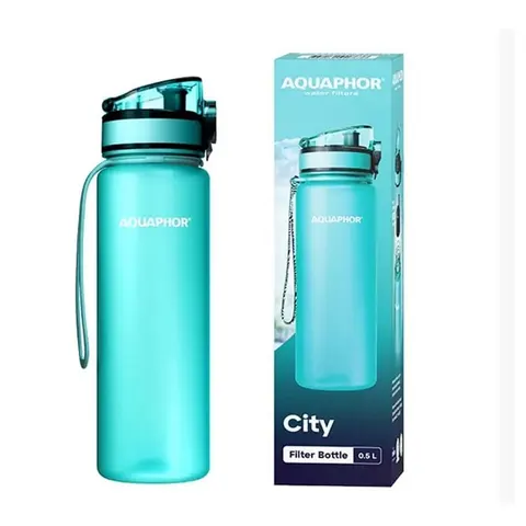 Sticla filtrantă Aquaphor City, tritan, 500 ml, mentă