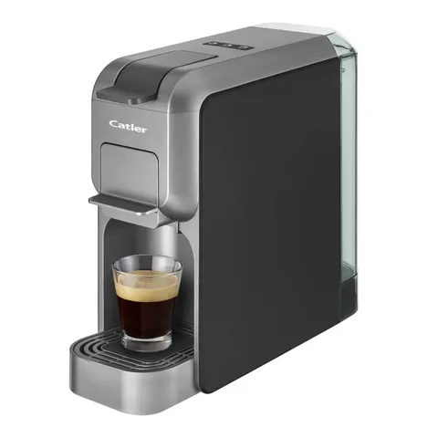 Espressor Catler ES700, pentru capsule Dolce Gusto, Nespresso, Caffissimo, 1350 W, presiune pompă 15 bar, negru-argintiu