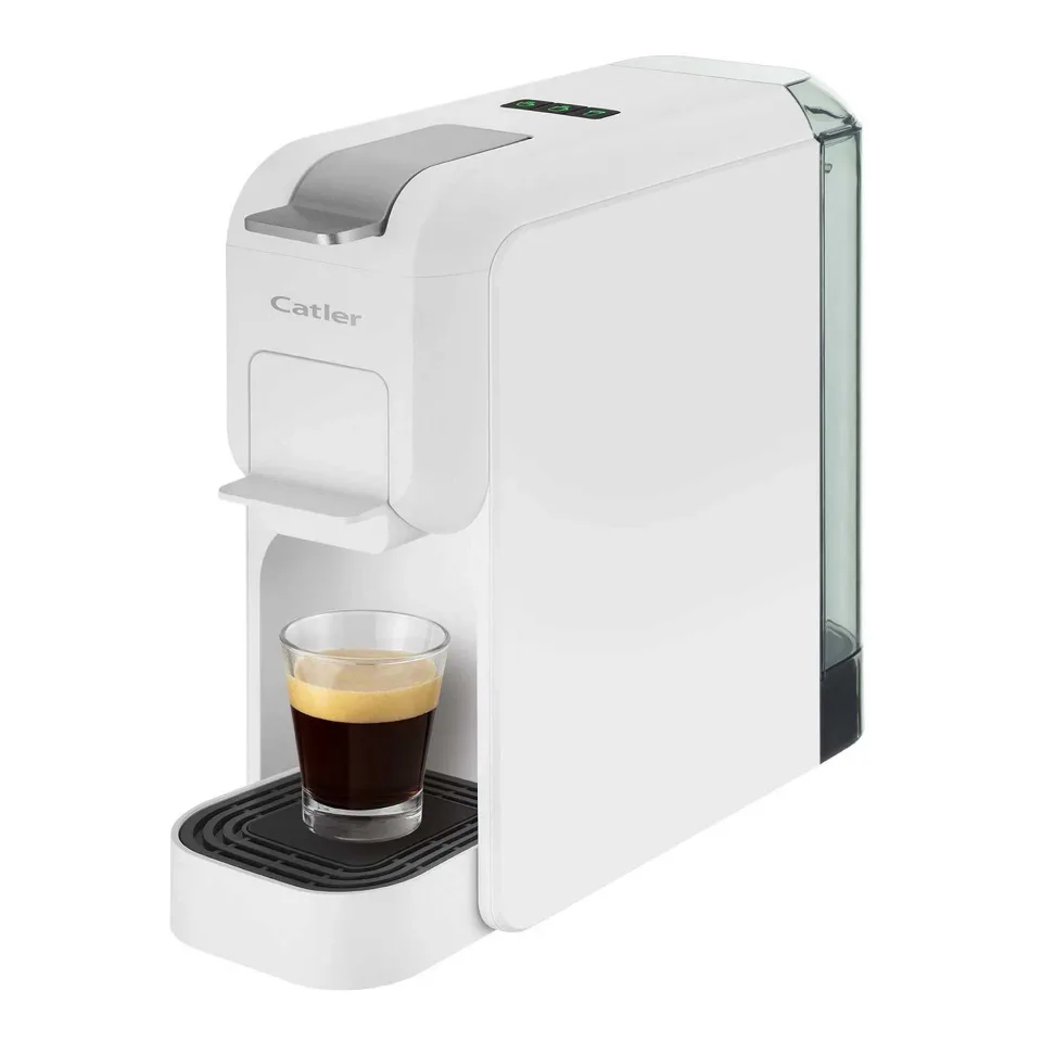 Espressor Catler ES702, pentru capsule Dolce Gusto, Nespresso, Caffissimo, 1350 W, presiunea pompei 15 bar, alb