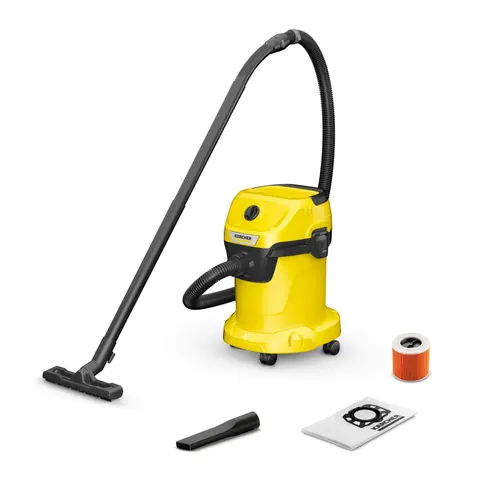 Aspirator Karcher WD 3 V-17/4/20, UE, pentru curățare uscată și umedă, 1000 W