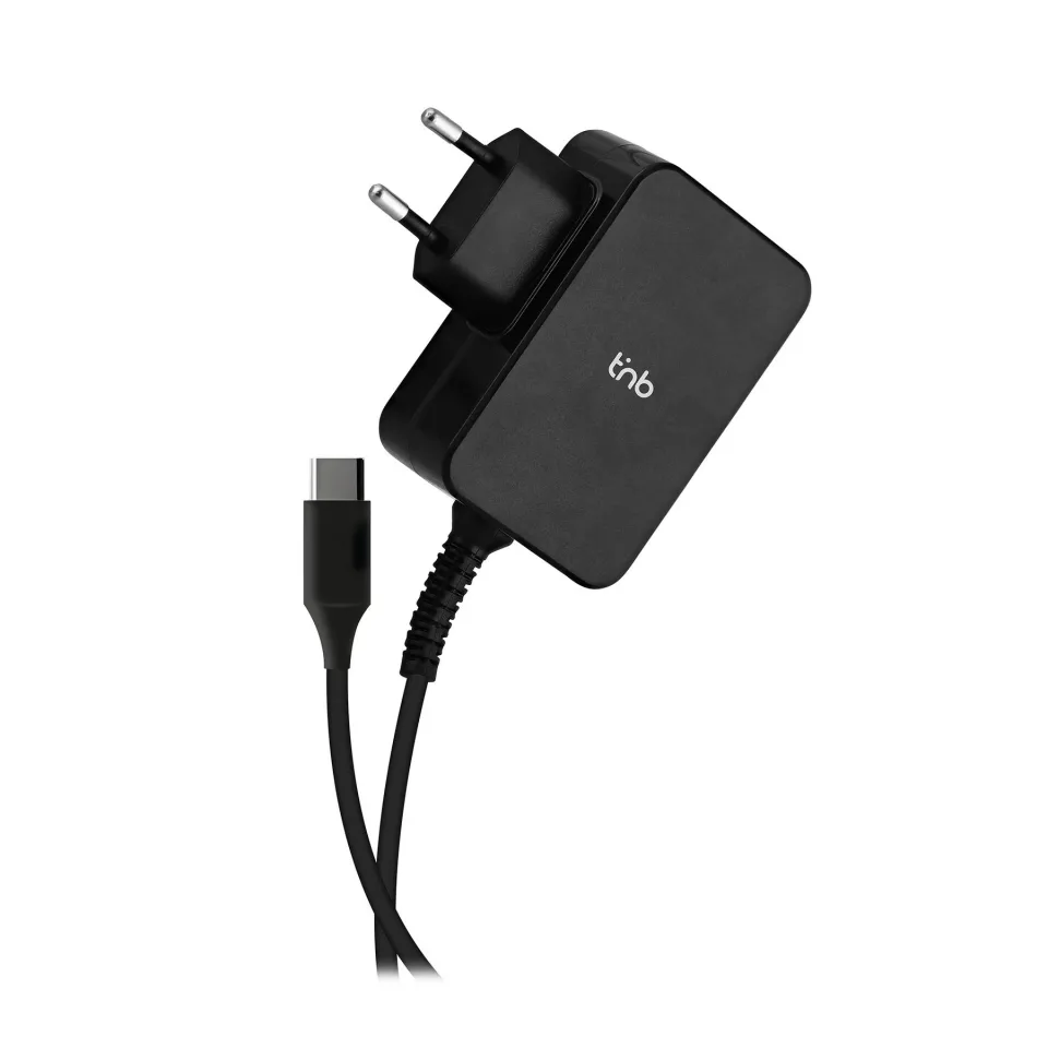 Încărcător TNB Multimedia, pentru laptop, tabletă și smartphone, USB Type-C, 65 W, lungime 1.8 m
