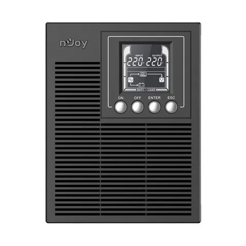 Sursă de alimentare neîntreruptibilă UPS nJoy Echo Pro 1000, On-line, 1000VA, 800W, 4 ore, LCD, 2 baterii