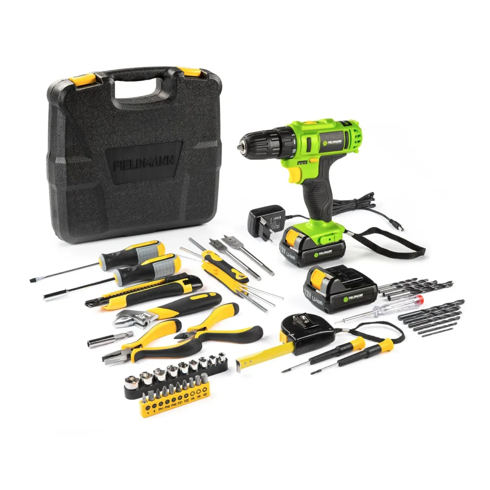 Bormașină Fieldmann FDV 10205-51AR, cu scule