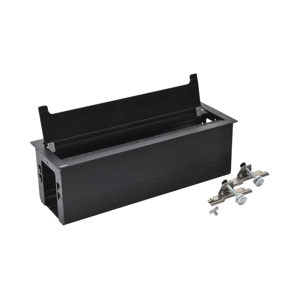 Cutie mobilier Legrand Incara, modul gol, 385 x 130 mm, negru