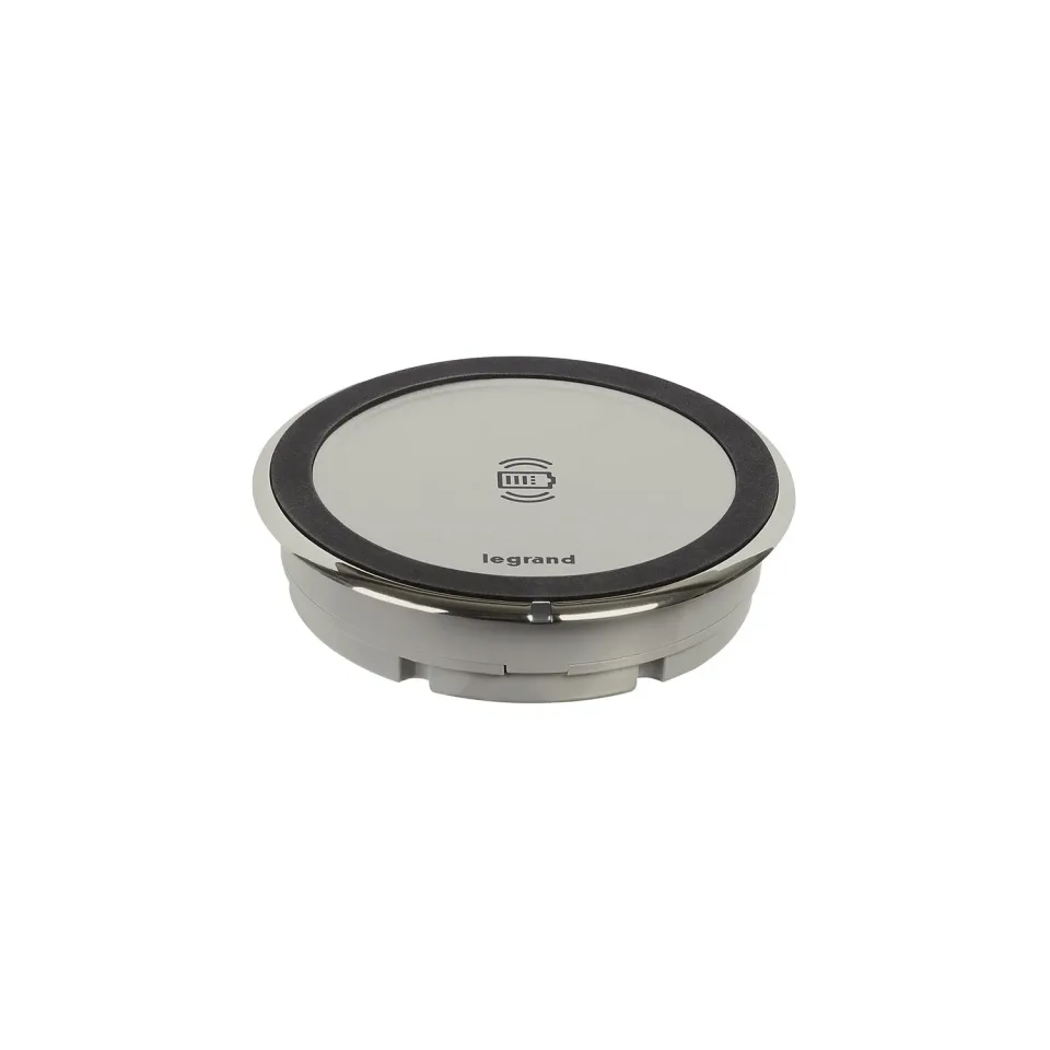 Încărcător wireless Legrand Incara Disq 80, cu receptor QI, 15 W