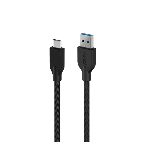 Cablu pentru încărcare rapidă Genius ACC-A2CC, USB Type-A la USB Type-C, 150 cm, negru