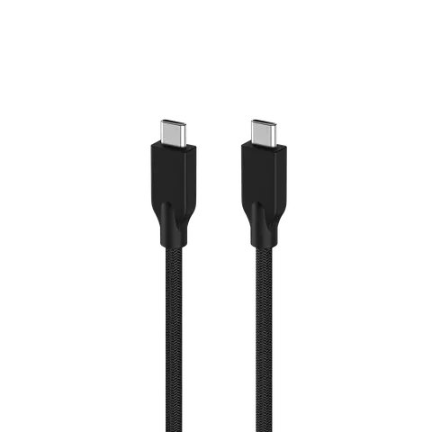 Cablu pentru încărcare rapidă Genius ACC-C2CC, USB Type-C la USB Type-C, 150 cm, negru
