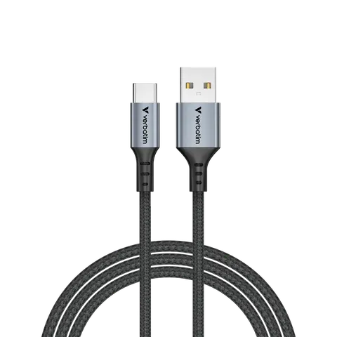 Cablu Verbatim Sync & Charge, USB Type-A la USB Type-C, 18 W, 120 cm