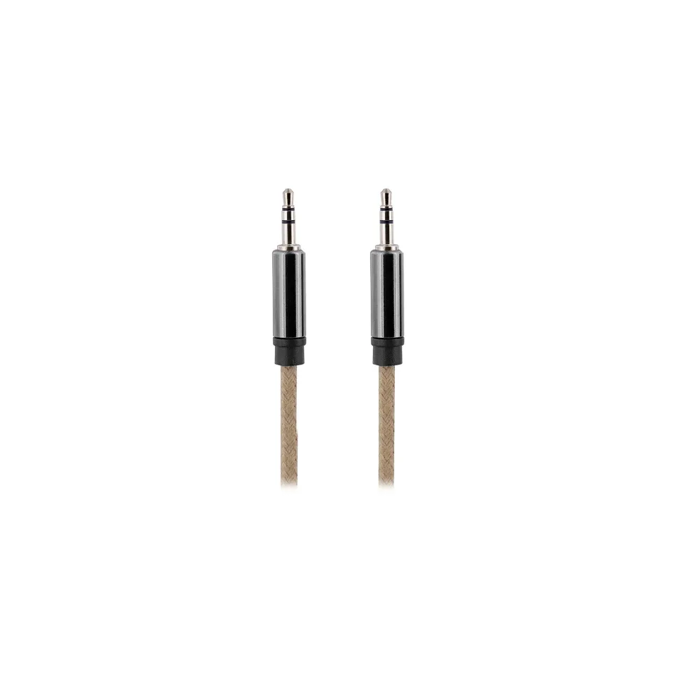 Cablu TNB Rope, jack 3.5 mm tată, 2 m, maro