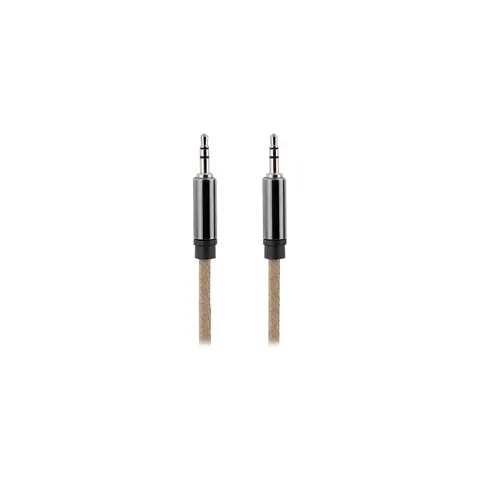 Cablu TNB Rope, jack 3.5 mm tată, 2 m, maro