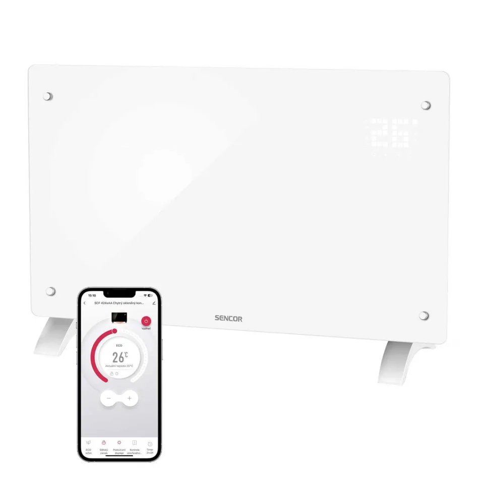 Convector Sencor SCF 4240WH, 3 trepte, 2000 W, alb