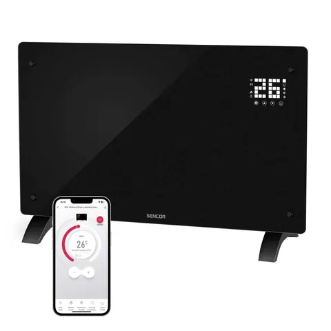 Convector Sencor SCF 4241BK, 3 trepte, 2000 W, negru