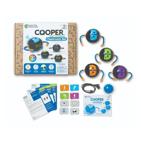 Robot Learning Resources Cooper Stem, kit educațional pentru clasă