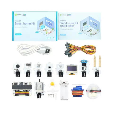 Kit Elecfreaks Smart Home EF08197, cu placă Micro:Bit, baterii AAA