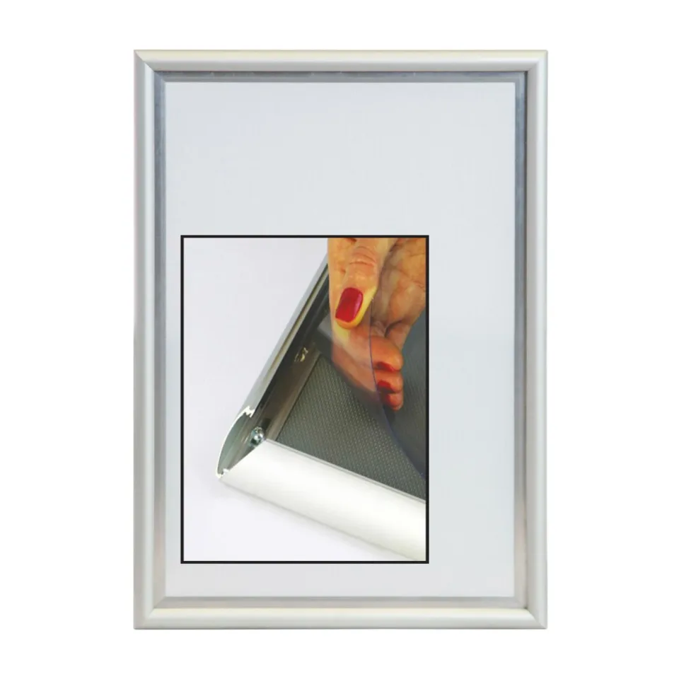 Ramă click A4, aluminiu, 210 x 297 cm