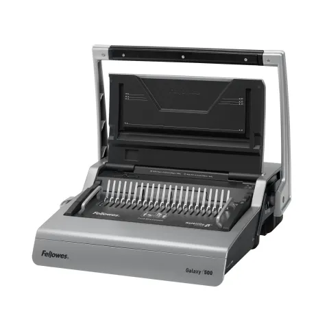 Mașină de îndosariat Fellowes Galaxy, manuală, cu spirală din plastic, A4, până la 500 de foi