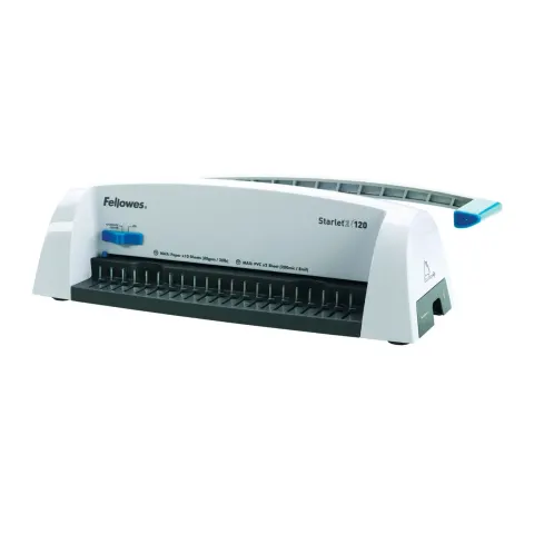 Mașină de îndosariat Fellowes Starlet 2+, manuală, cu spirală plastică, A4, până la 120 foi