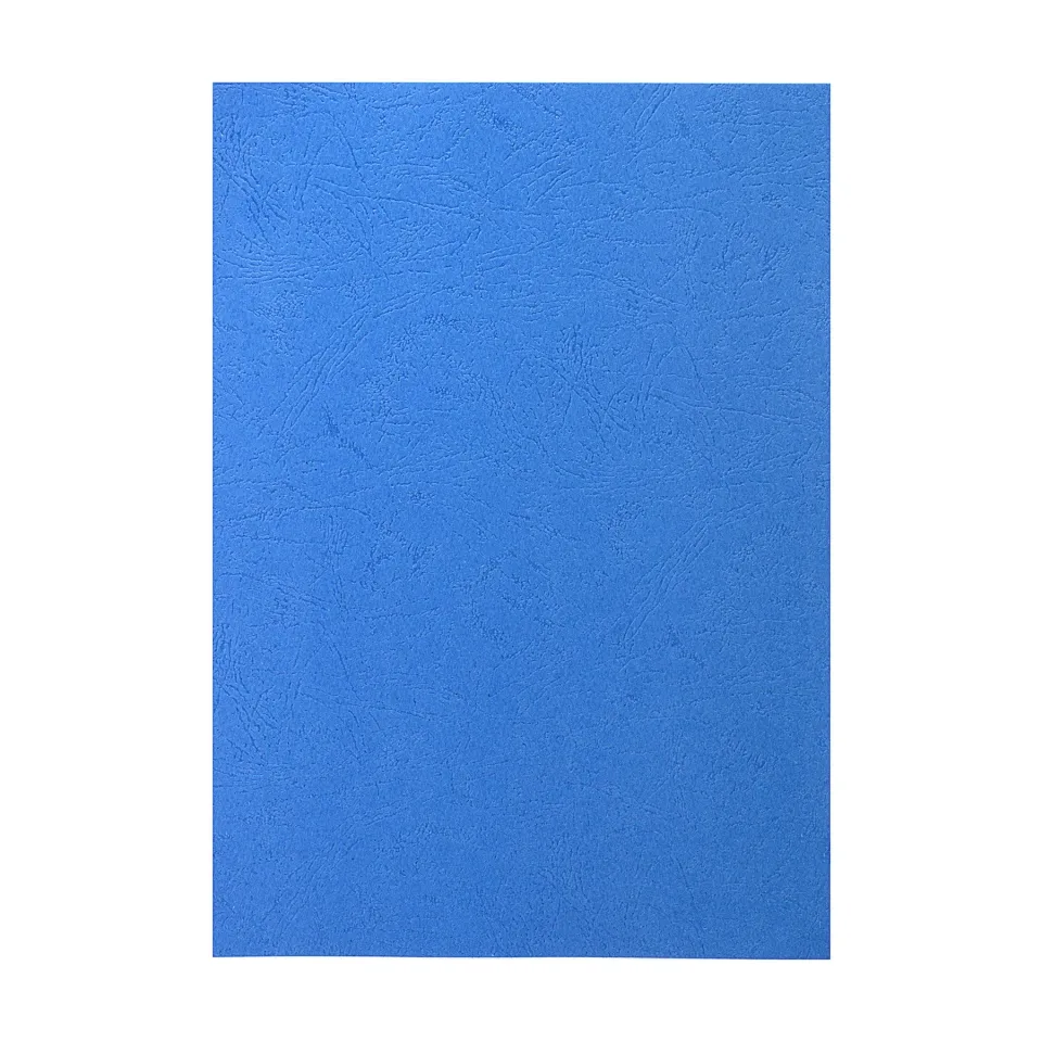 Copertă de legare Top Office, carton, A4, model piele, 210 g/m2, albastru, 10 bucăți
