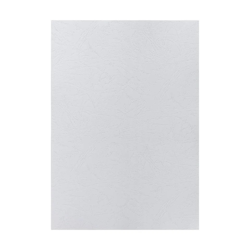 Copertă Top Office pentru îndosariere, carton, A4, design piele, 210 g/m2, alb, 10 bucăți