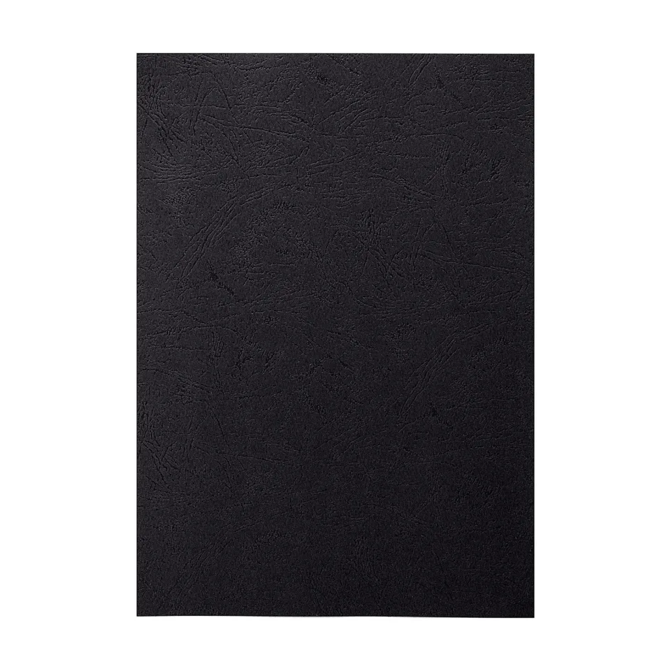 Coperti Top Office pentru legare, carton, A4, textură piele, 210 g/m2, negru, 100 bucăți