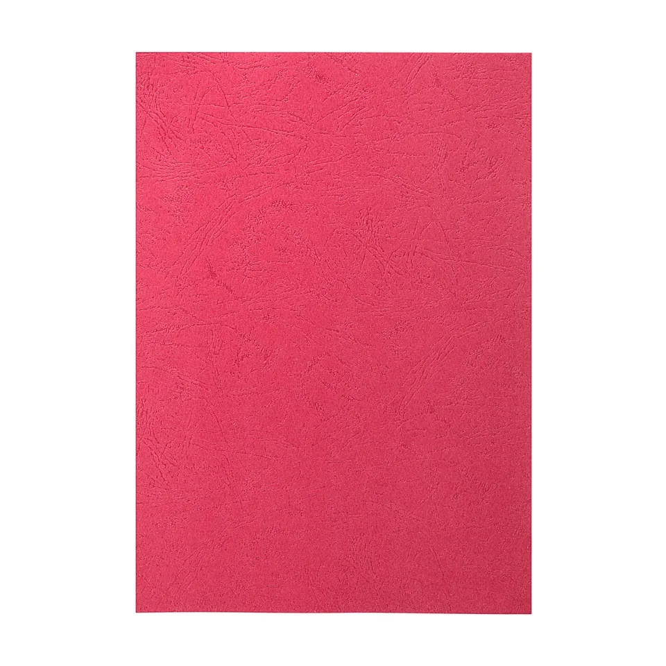 Copertă pentru îndosariere Top Office, carton, A4, aspect piele, 210 g/m2, roșu, 100 bucăți