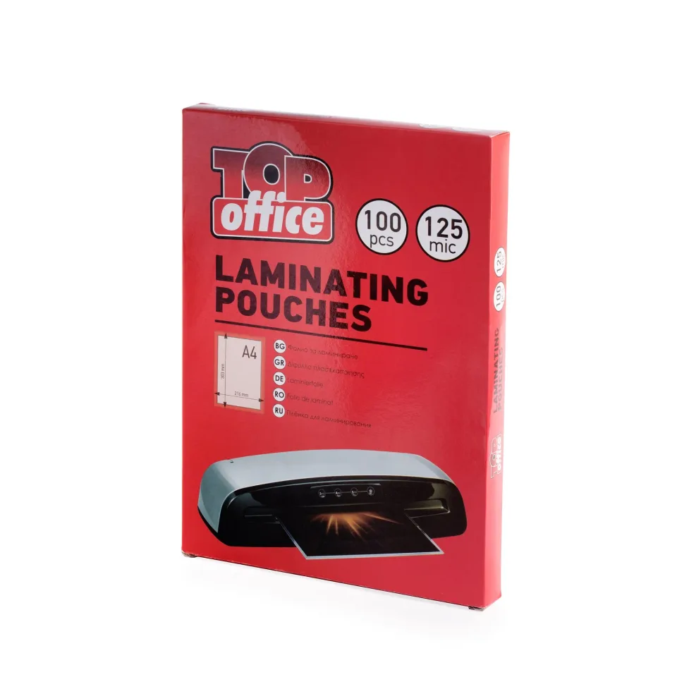 Top Office Folii de laminare, A4, 125 µm, 100 buc.