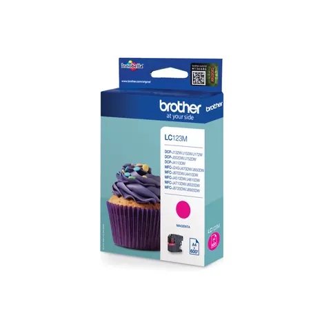 Cartuș Brother LC123 Magenta, 600 pagini/5%