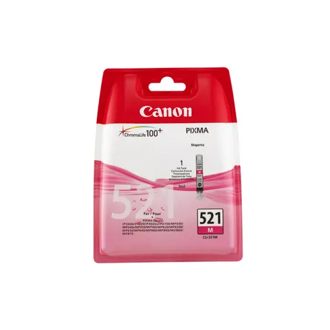 Cartuș original Canon CLI-521, 471 pagini/5%, Magenta