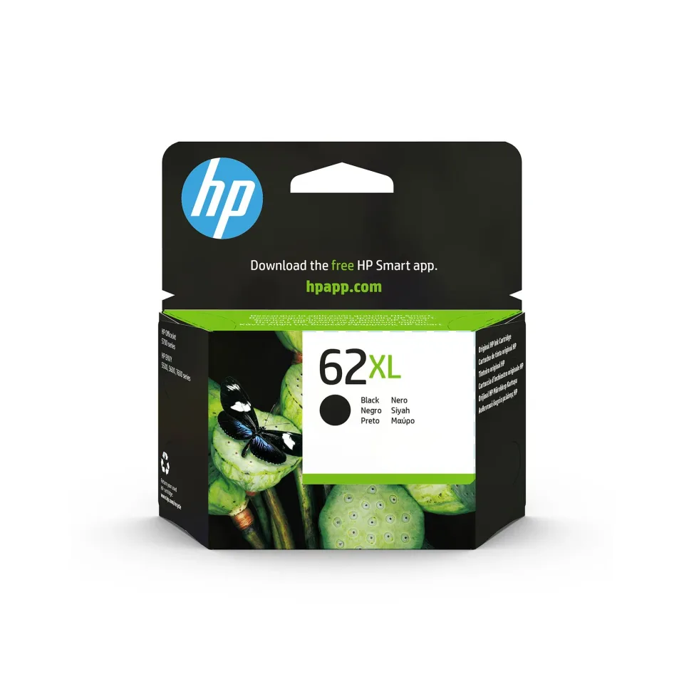 Cartuș HP C2P05AE, No62XL, 600 pagini/5%, Negru