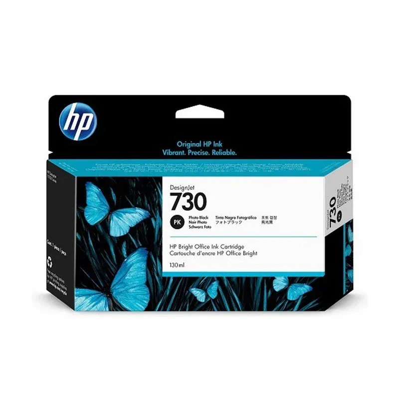 HP Cartuș P2V67A, No730, 130 ml, Photo Black