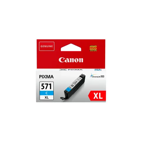 Cartuș Canon CLI-571X, 650 pagini/5%, Cyan