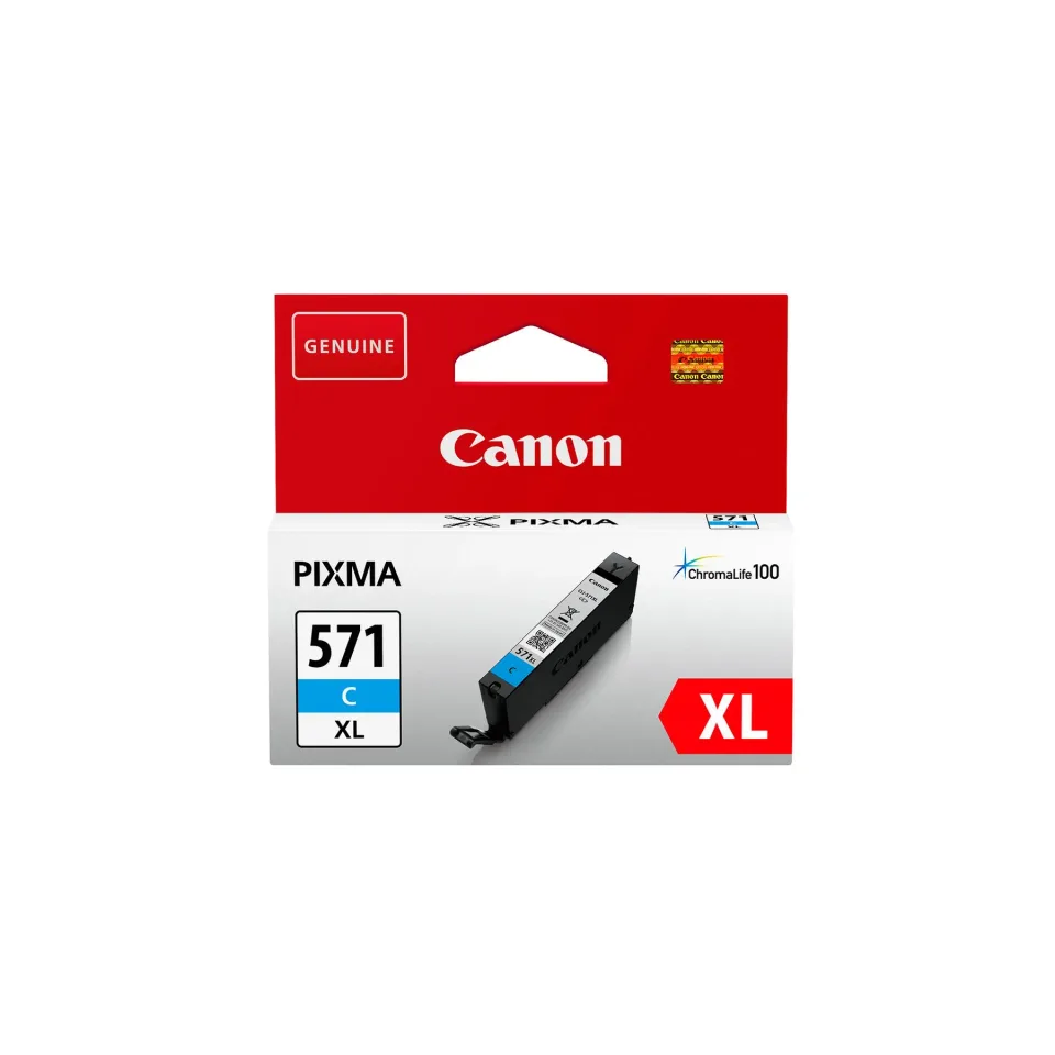 Cartuș Canon CLI-571X, 650 pagini/5%, Cyan