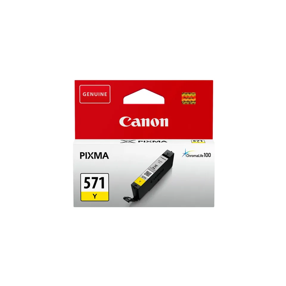 Cartuș Canon CLI-571X, 650 pagini/5%, Galben