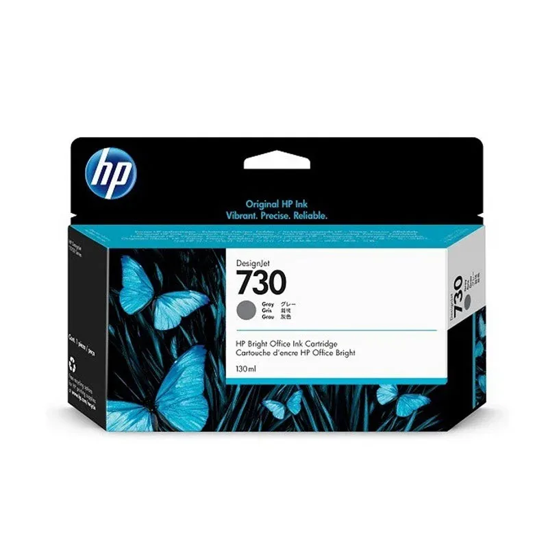 Cartuș HP P2V66A, No730, 130 ml, Gri