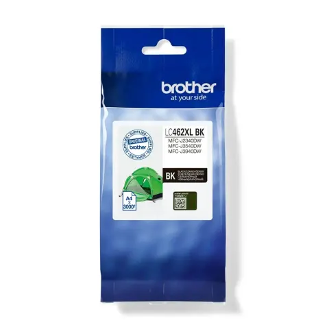 Cartuș Brother LC462XLBK, Negru, 3000 pagini/5%