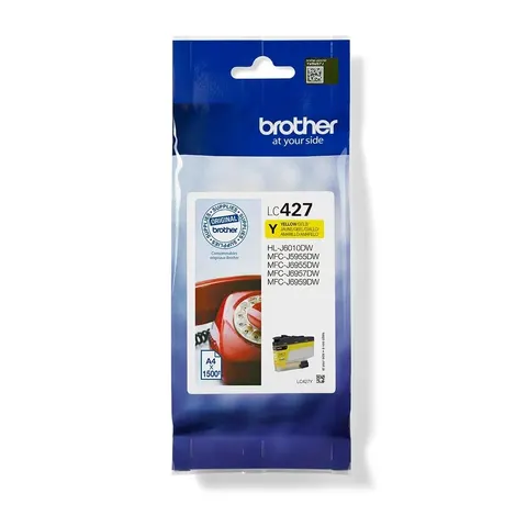 Cartuș Brother LC427Y, 1.500 pagini/5%, Galben