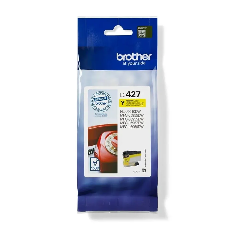 Cartuș Brother LC427Y, 1.500 pagini/5%, Galben