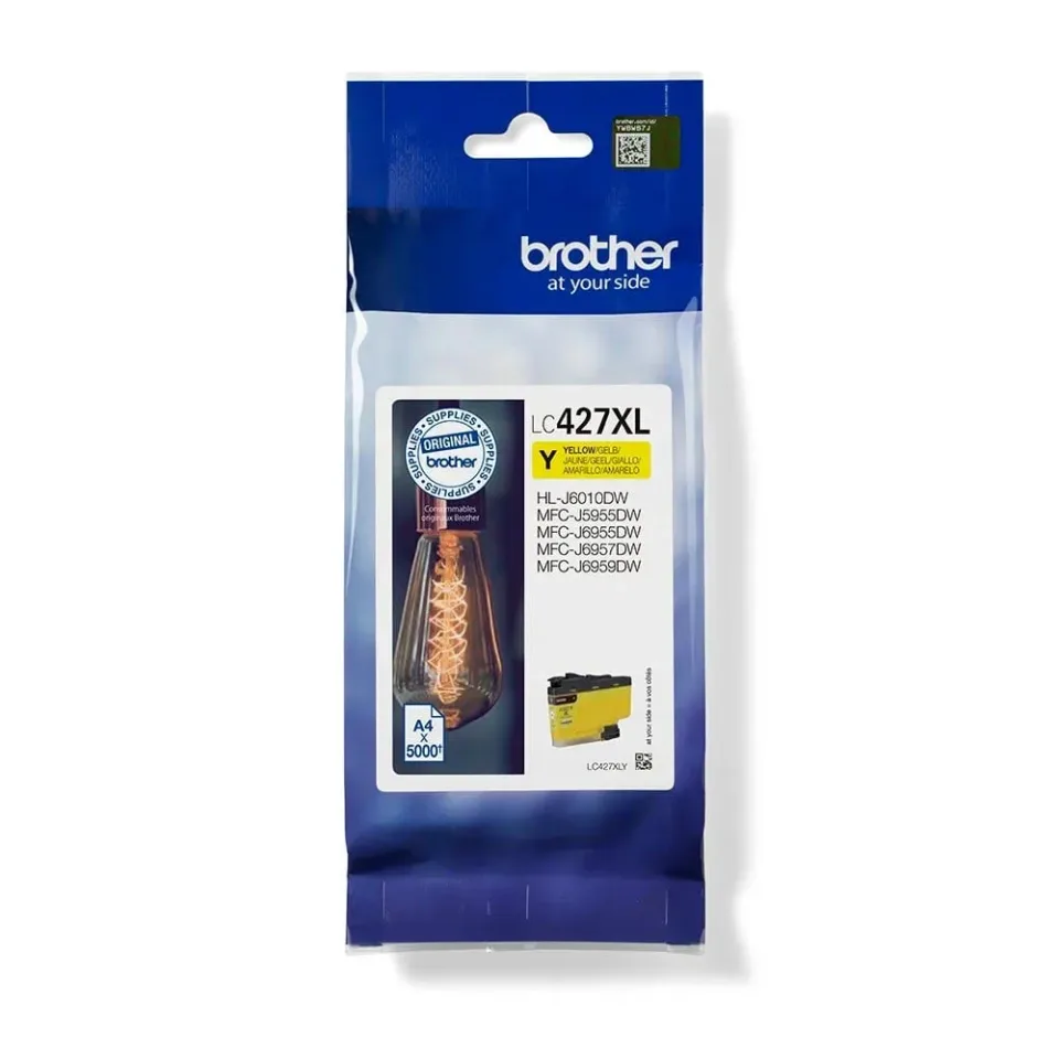 Cartuș Brother LC427XLY, 5000 pagini/5%, Galben