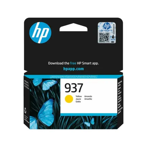 Cartuș HP 4S6W4NE, Nr. 937, 800 pagini/5%, Galben