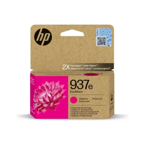 Cartuș original de cerneală HP Evomore No937e, 4S6W7NE, 1650 pagini la 5% acoperire, Magenta