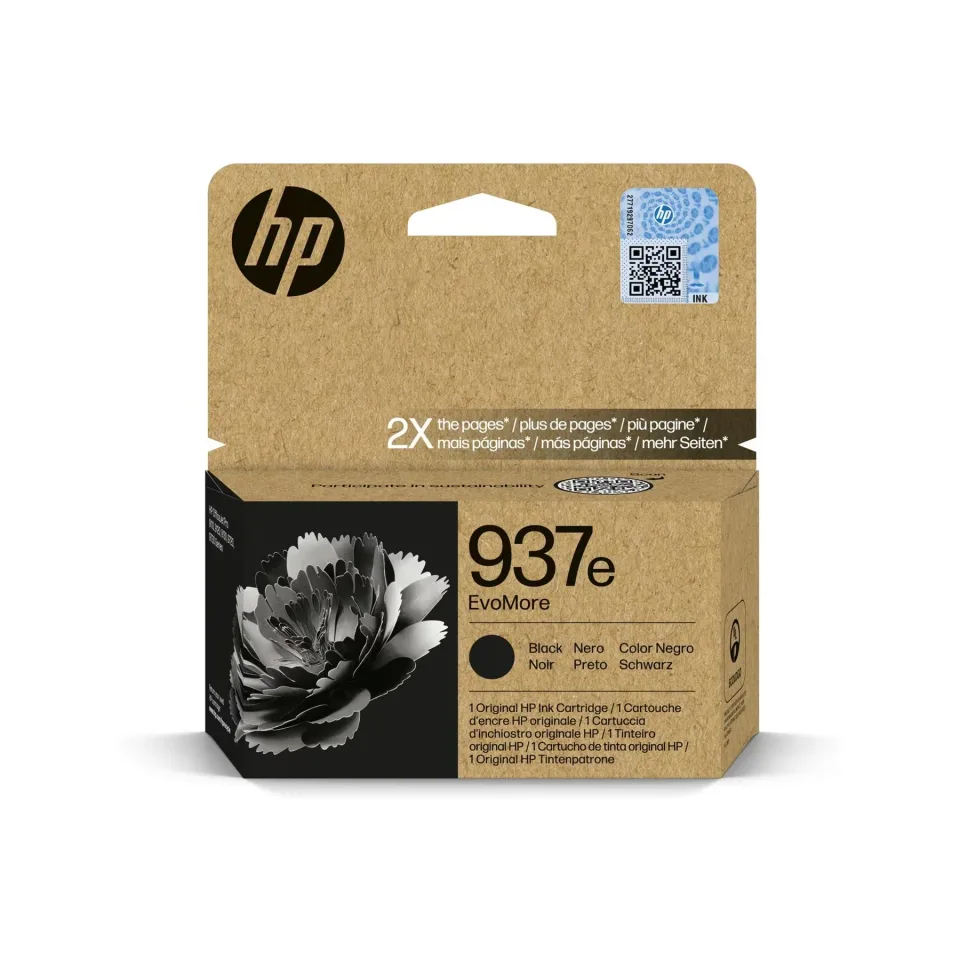 Cartus de cerneală original HP Evomore No937e, 4S6W9NE, 2500 pagini la o acoperire de 5%, Negru