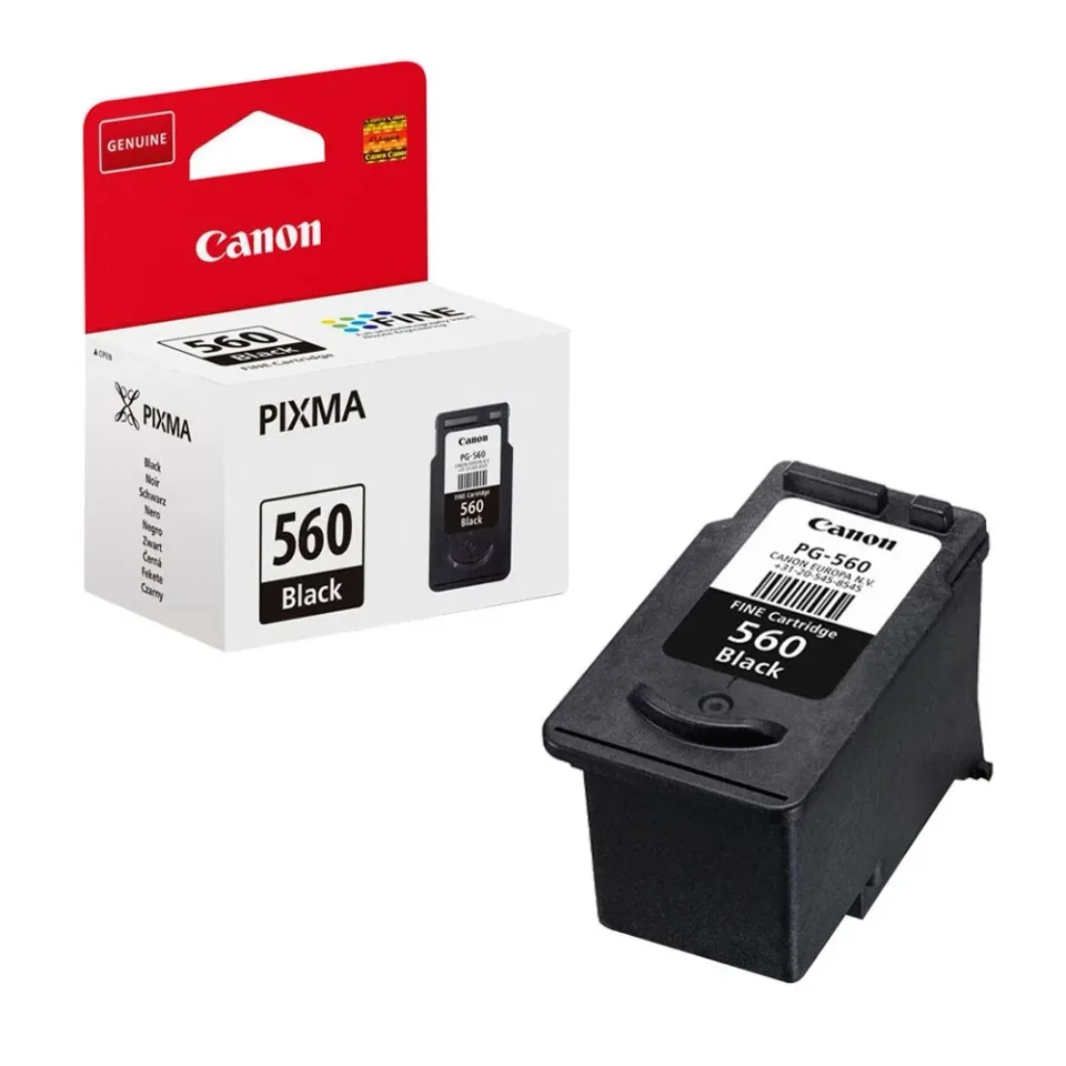 Cartuș Original Canon PG-560, 7.5 ml, 180 pagini/5%, Negru