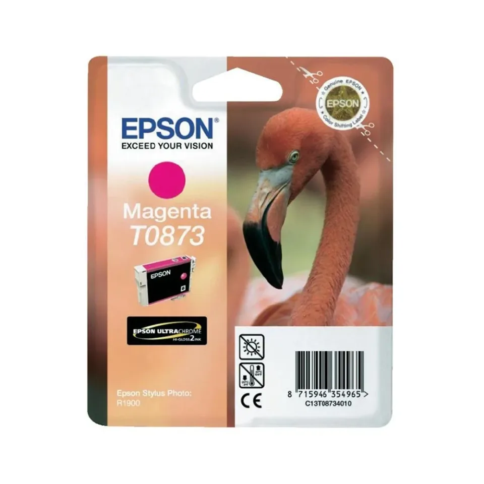 Cartuș Epson T0873, Stylus Photo R1900, 11.4 ml, Magenta
